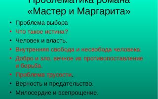 Проблемы в романе булгакова «мастер и маргарита»