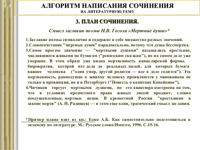 Сочинение: Образ Руси и русского народа в поэме Мертвые души